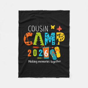 Cobertor De Velo Férias de verão acampamento de primos 2026 criando