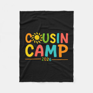 Cobertor De Velo Férias de verão acampamento de primos 2026 criando