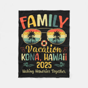 Cobertor De Velo Férias de Verão em Família na Praia de Kona Havaí