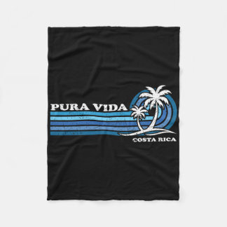 Cobertor De Velo Férias de Verão Vintage Retro Costa Rica Pura Vida