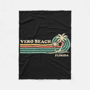 Cobertor De Velo Férias de Verão Vintage Retro Flórida Vero Beach M