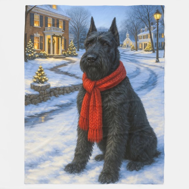 Cobertor De Velo Férias do Giant Schnauzer  (Frente)