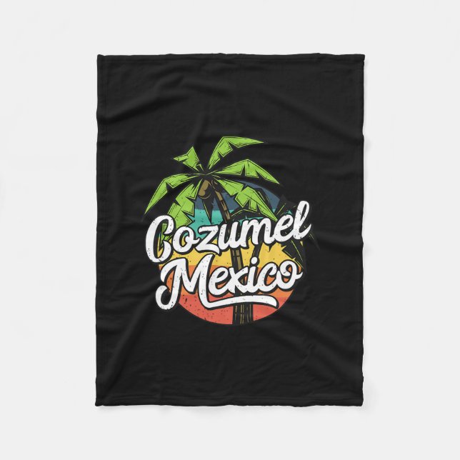 Cobertor De Velo Férias em Cozumel México (Frente)