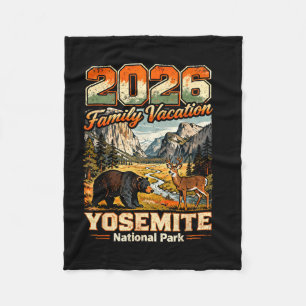 Cobertor De Velo Férias em família na natureza yosemite 2026 amante