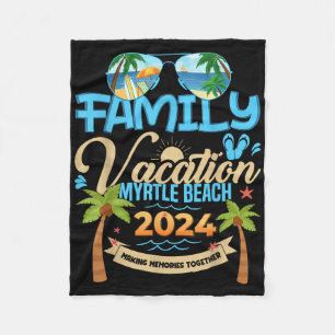 Cobertor De Velo Férias Familiares Myrtle Beach 2024 Férias de Verã