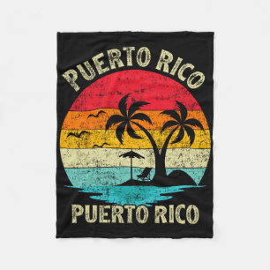Cobertor De Velo Férias Familiares Vintage Retro Porto Rico San Jua