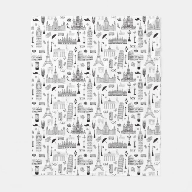 Cobertor De Velo Férias no teste padrão de Europa (Frente)