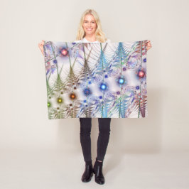 Cobertor De Velo Ferns'N Flowers Abstrato