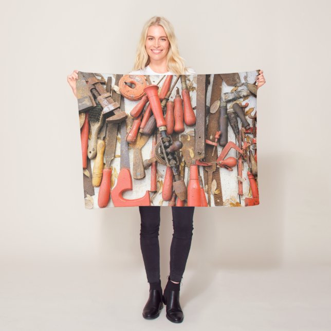 Cobertor De Velo Ferramenta Antiguamente Rustic Red Man (In Situ)