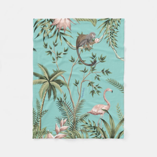 Cobertor De Velo Ferramenta de impressão animal francesa (Frente)