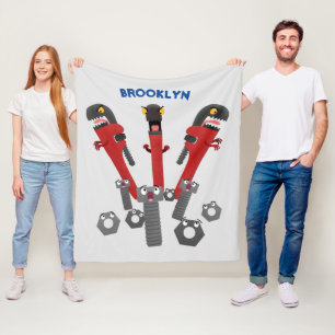 Cobertor De Velo Ferramentas engraçadas de monstro de wrench