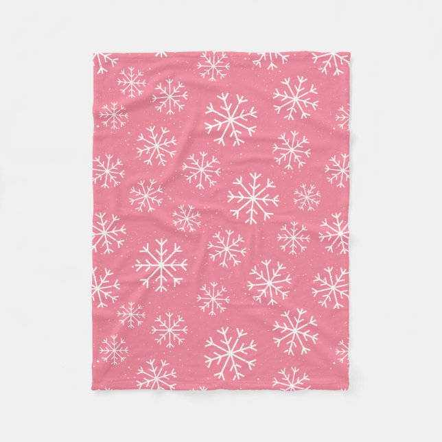 Cobertor De Velo Fessty Winterland Pink Natal Decado (Frente)