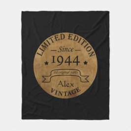 Cobertor De Velo Festa de aniversário de 80 de oitava safra persona