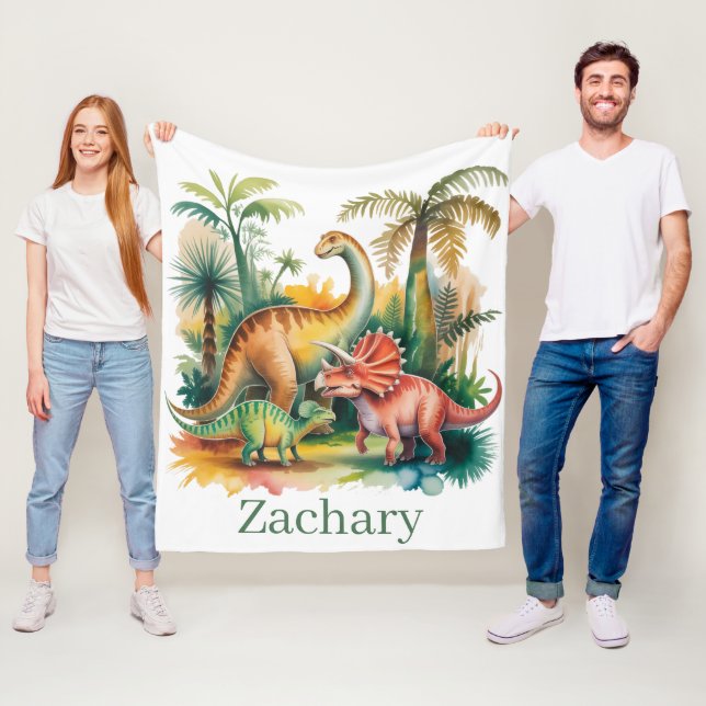 Cobertor De Velo Festa de Aniversário de Menino com Tema de Dinossa (In Situ)