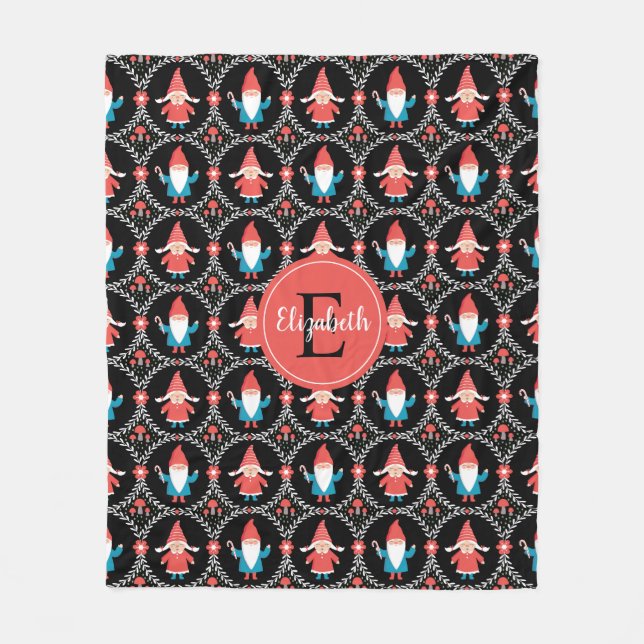 Cobertor De Velo Festa de Gnomo Personalizada (Frente)