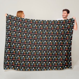 Cobertor De Velo Festa de Halloween Fleece Blanket