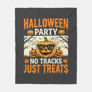 Cobertor De Velo Festa de Halloween Sem Faixas Só Guloseimas Abóbor
