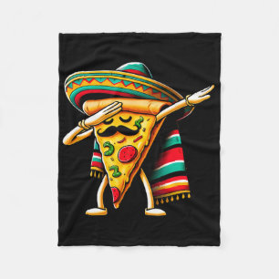 Cobertor De Velo Festa de Pizza Dabbing Cinco De Mayo Mexicana Dive