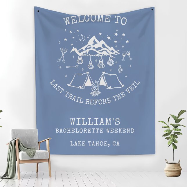 Cobertor De Velo Festa de Solteira Moderna Simples de Acampamento (Criador carregado)