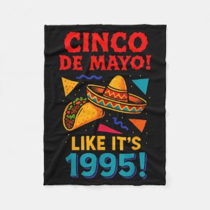 Cobertor De Velo Festa mexicana retro cinco de maio