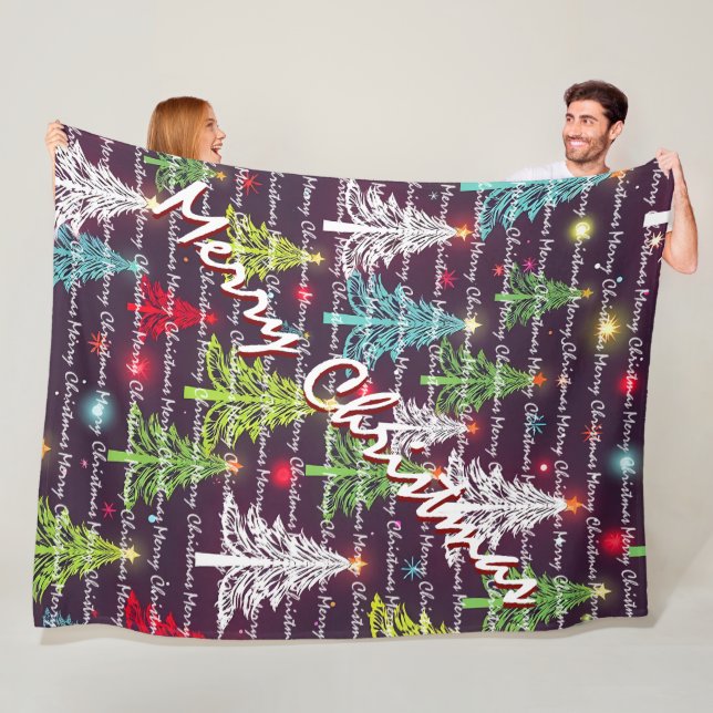 Cobertor De Velo Festive Christmas Luxury Christmas Trees (In Situ)