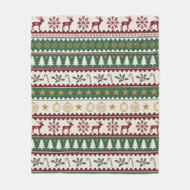 Cobertor De Velo Festive Forest Christmas Throw