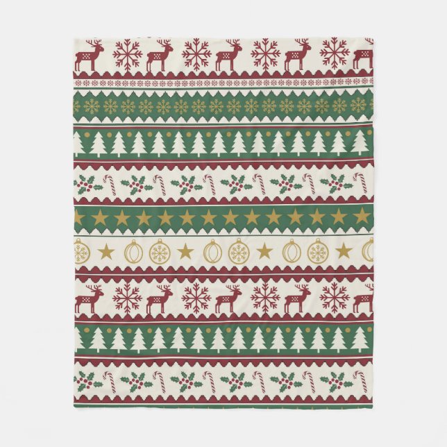 Cobertor De Velo Festive Forest Christmas Throw (Frente)
