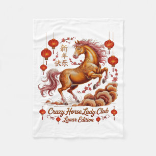 Cobertor De Velo Festivo 2026 Crazy Horse Lady Club Fortuna Poder L