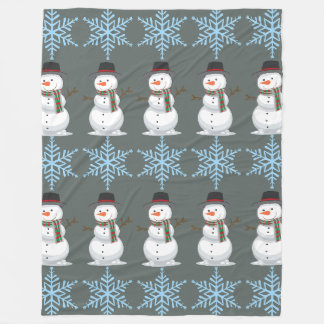 Cobertor De Velo Festivo Snowman