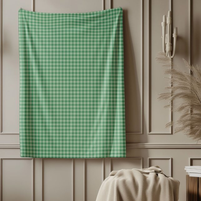 Cobertor De Velo Festivo Verde Tartan Chefiado Xadrez Natal (Festive Green Tartan Checkered Plaid Christmas Fleece Blanket)