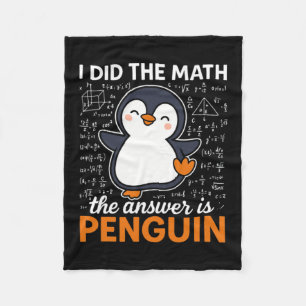Cobertor De Velo Fez As Contas A Resposta É Pinguim Engraçado Fofo
