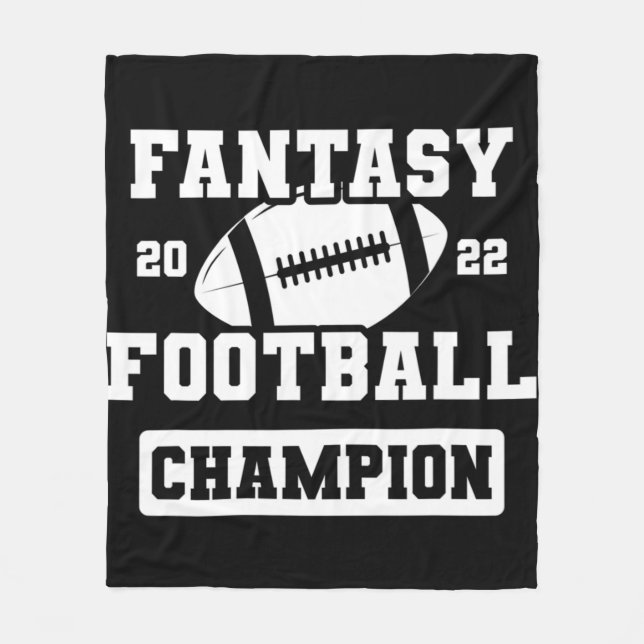 Cobertor De Velo FFL League Champ Winner 2022 Fantasy Football Cham (Frente)