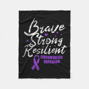 Cobertor De Velo Fibromialgia Brave Awarenes Fibro Resilientes Fort