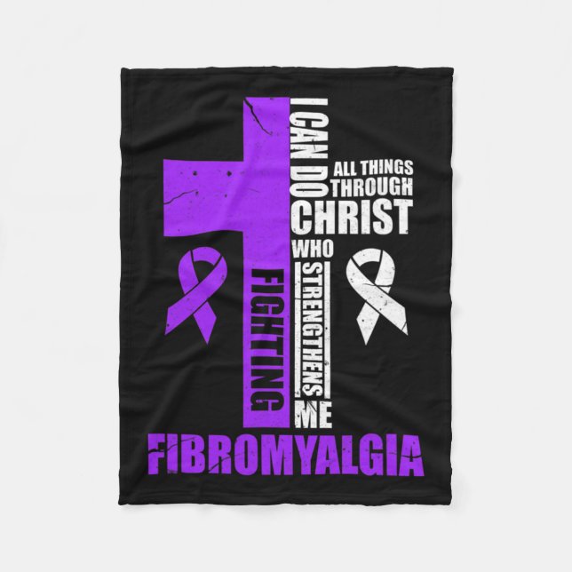 Cobertor De Velo Fibromialgia Combatendo Fibro Combatendo Cintura C (Frente)