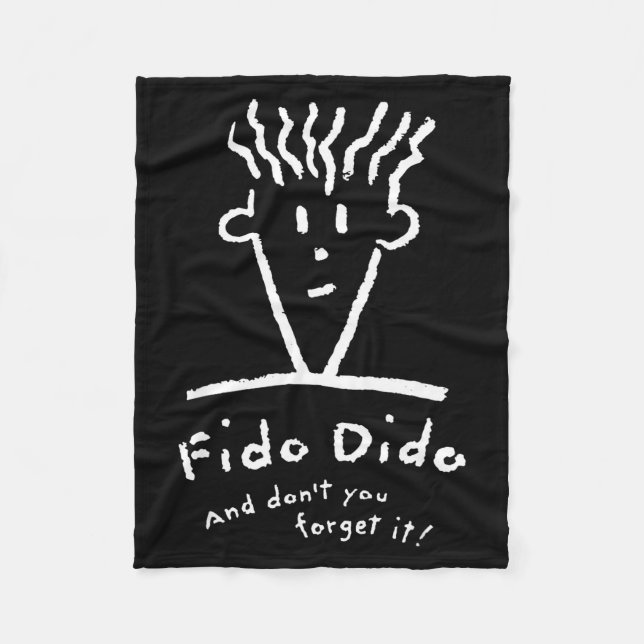 Cobertor De Velo Fido Dido Face Don't You Forget It  (Frente)
