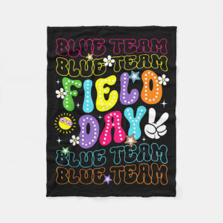Cobertor De Velo Field Day Blue Team Groovy Retro Camp Color Men