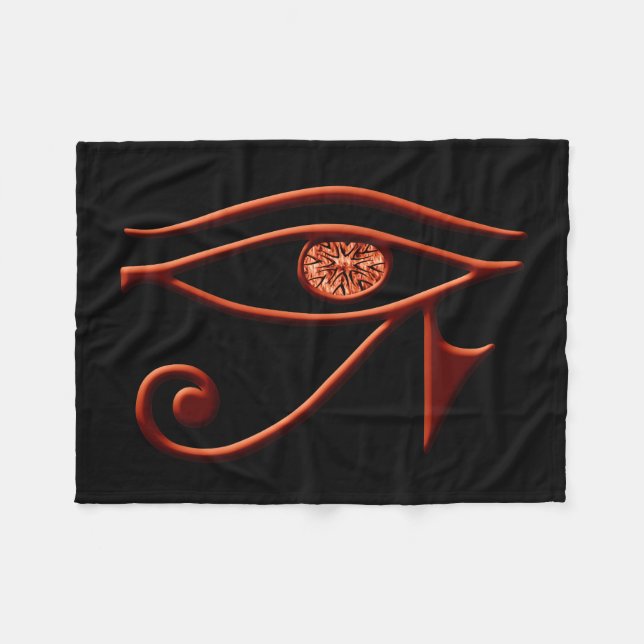 Cobertor De Velo Fiery Eye Fleece Blanket (Frente (Horizontal))