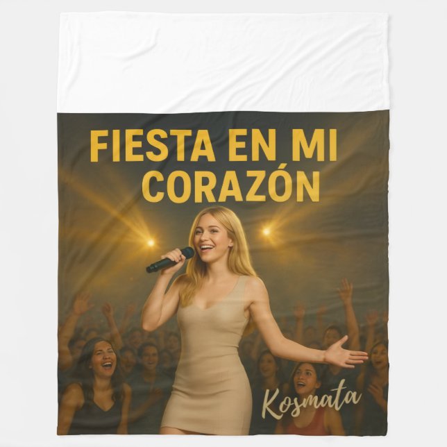 Cobertor De Velo Fiesta en mi corazón - Fleecedecke (Frente)