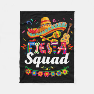 Cobertor De Velo Fiesta Squad Cinco De Mayo Tee Party Cinco Mexican
