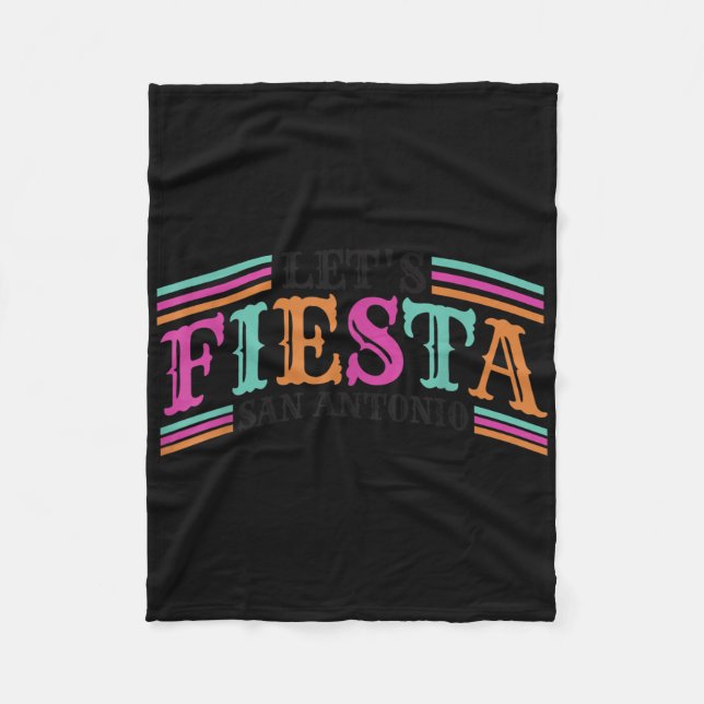 Cobertor De Velo Fiesta Squad San Antonio Texas Cinco De Mayo Lets (Frente)