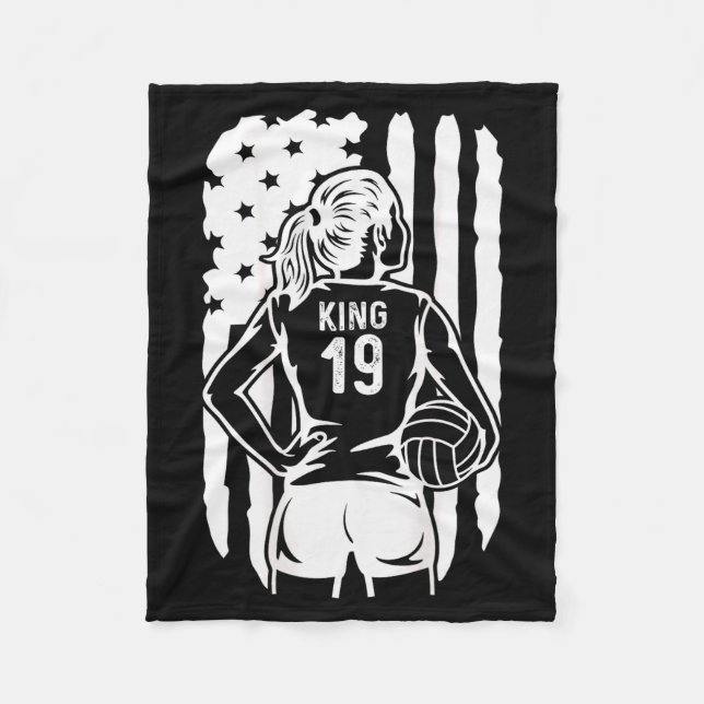 Cobertor De Velo Fife Life High School Volleyball King 19  (Frente)