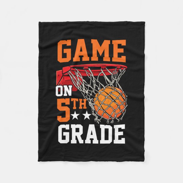Cobertor De Velo Fifth Grade Game On Sketll Ck To School 5th Grade  (Frente)