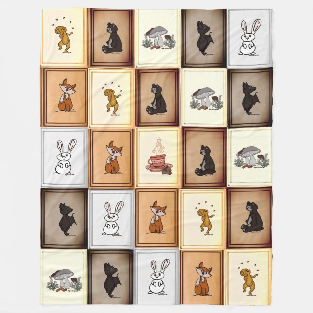 Cobertor De Velo figdewdrop Quilt It Relax Everybody Fleece Blanket (Frente)