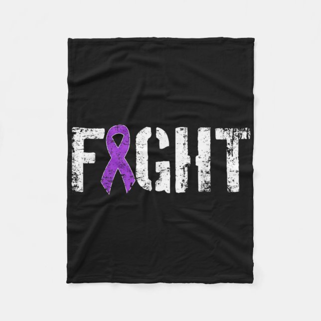 Cobertor De Velo Fight Pancreatic Cancer Military Style Awareness  (Frente)