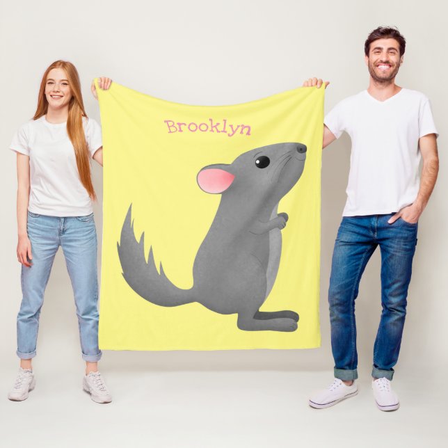 Cobertor De Velo Figura de desenho animado da cinza chinesa (In Situ)