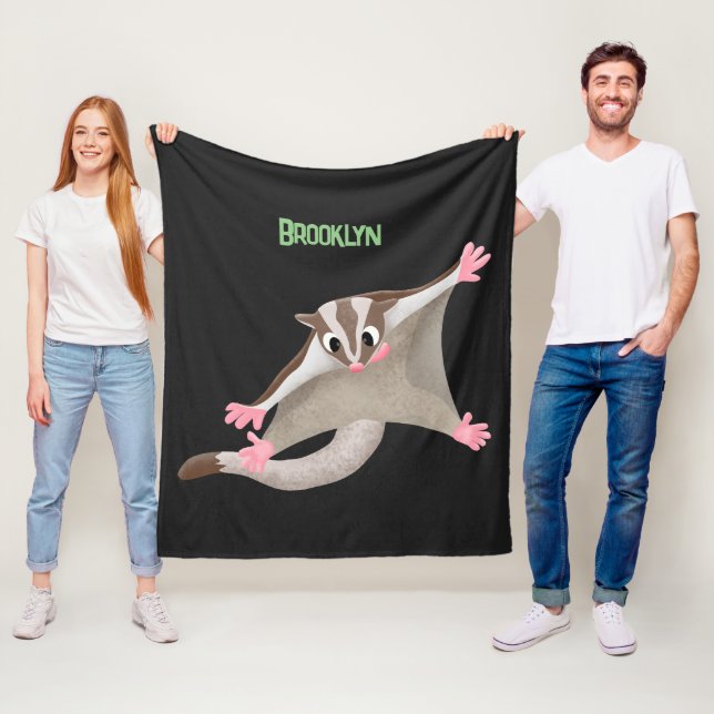 Cobertor De Velo Figura de desenho animado de um planador de açúcar (In Situ)