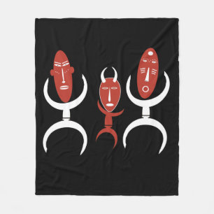 Cobertor De Velo figura dos retratos de abstrato dança africanos