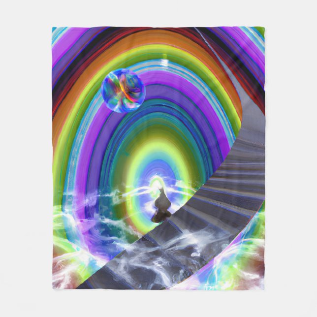 Cobertor De Velo Figura Misteriosa no Stargate Inter-Dimensional (Frente)