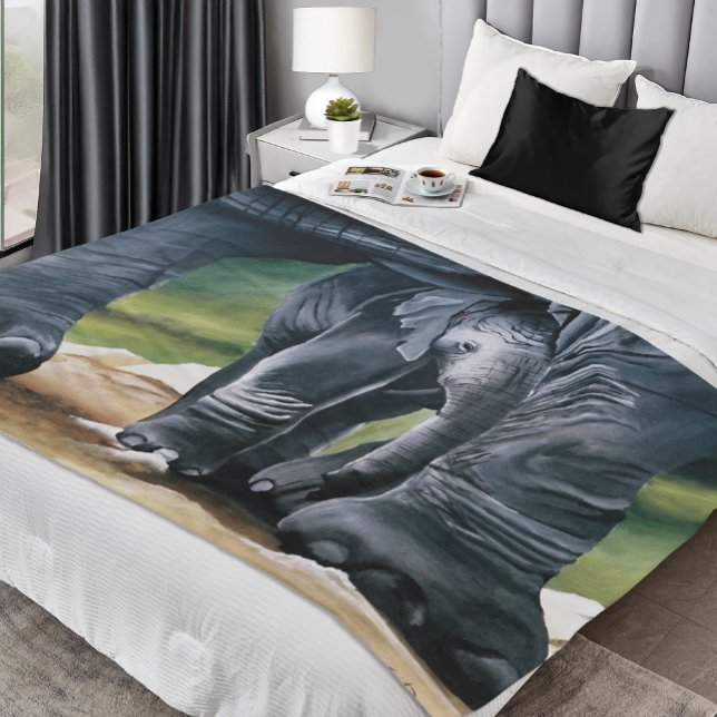 Cobertor De Velo Filha de Cinza Elefante (Criador carregado)