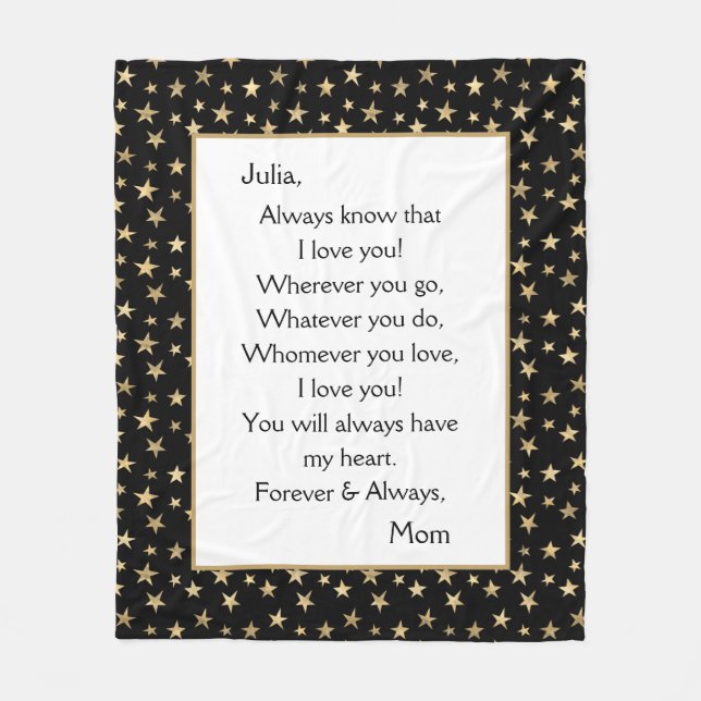 Cobertor De Velo Filha, Eu Te Amo (Frente)